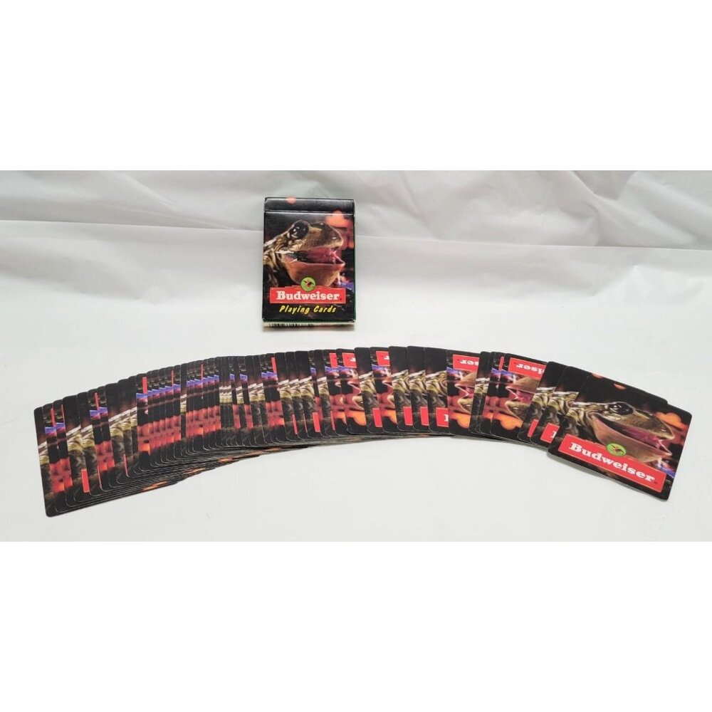 Vintage 1996 Budweiser Frog Playing Card Deck Official Budweiser Product